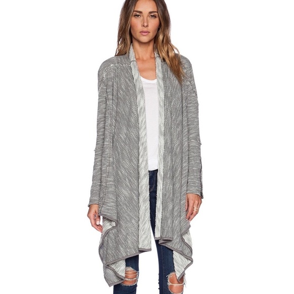 In The Loop Cardigan in Cream & Grey Combo